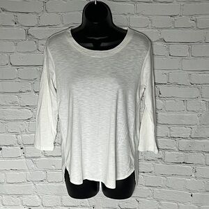 Kirkland Signature Women's Cream Long Sleeve Top